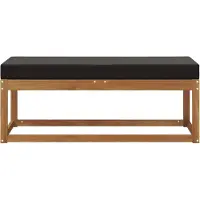 vidaXL Outdoor Hocker Bank Massivholz Akazie Natur