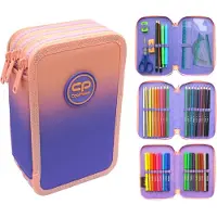 Sonstiges COOLPACK 3-FACH 44-teilig Mäppchen Federmappe Federtasche GRADIENT BERRY OMBRE