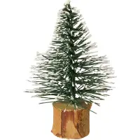 Viana Schneebedeckte Mini-Tannen Winterwald Dekoration Advent, 12 Stück