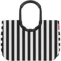 Reisenthel loopshopper L, Schwarz, Weiß, Polyester, Stoffbeutel, Muster, 25 l, 460 mm