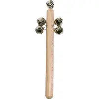 Sport-Tec Glockenstab Schellenring Glockenkranz aus Hartholz, 14 Glöckchen
