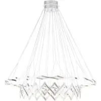 SERIEN LIGHTING Zoom 2 Elemente LED-Pendelleuchte-Edelstahl gebürstet