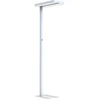 NCC-Licht LED Stehleuchte Lara Silber Up & Down 2 x 40W 8800lm Neutralweiß 4000K UGR