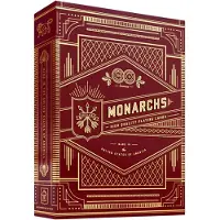 Theory11 Monarchs Design Spielkarten, Rotes 52er Kartendeck für Poker, Skat und Magie
