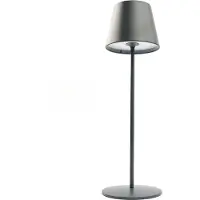 NCC-Licht LED Akku Tischleuchte Anthrazit IP54 3,6W 170lm RGBW warmweiß 3000K Dimmbar