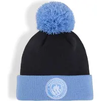 Puma MCFC ESS Pom Pom Beanie - blau, Größe:-