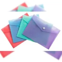 Exacompta 35430E 28x Hüllen mit Druckknopf, PP 200, B7, Chromaline Pastell - Farben sortiert