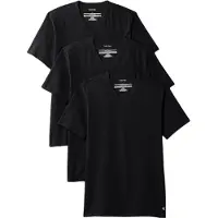 Calvin Klein Herren Kurzarm V-Ausschnitt T-Shirt – 3er-Pack – Baumwoll-Stretch-Mischung – Schwarz – Größe