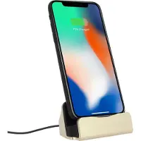 Avizar , Ladestation mit Lightning-Anschluss für Apple iPhone, Gold