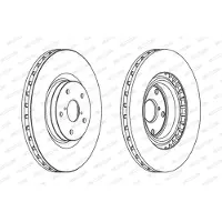 FERODO Bremsscheibe DDF1749C-1