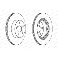 FERODO Bremsscheibe DDF1009C