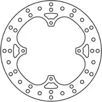 TRW Round Honda Cr 125 R 02 Vordere Bremsscheibe