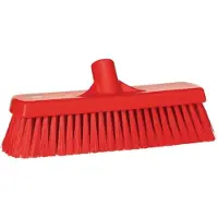 Vikan Hygiene 7068-4 Bodenkehrer, rot, mittlere Fasern, 300 mm