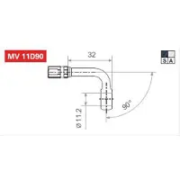 TRW Vario Anschluss MV11D90 schwarz