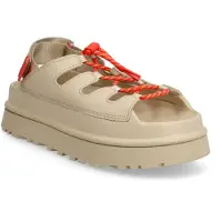 Ugg für Damen. 1179370 GoldenGlow Toggle Braune Sandalen (36), 3 bis 5 cm, Schnürsenkel, Lässig, Nachhaltig, Recyceltes Polyester