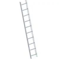 Layher Dachleiter 1051, Länge 2,8 m, silber, mit 10 Sprossen, aus Aluminium