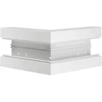 Hager BR6517039016 Außeneck aus Grundprofil zu BR 68x170mm Oberteil 80mm in verkehrsweiß