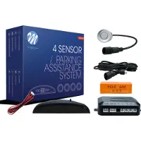 Mtech CP5S Einparkhilfe 4 Sensoren mit Display und Lautsprecher silber