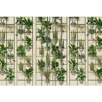 A.S. Création Fototapete "Walls by Patel Plant Shop", grün (grün, beige), B:4m L:2,7m, Vlies, Tapeten, Fototapete, Vlies, Wand