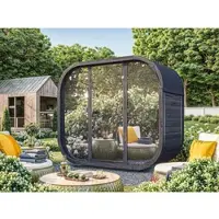 Fjordholz Fass-Sauna Modell Luxe-2 Premium Black Edition