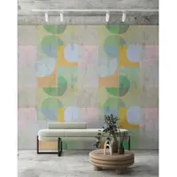 Living Walls Vliestapete "Geometrische Tapete Pastellfarben Abstrakte Formen" matt glatt