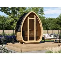 Fjordholz Fass-Sauna Modell Luxe-1 Plus