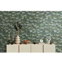 Living Walls Vliestapete "Drawn Into Nature Pflanzen-Tapete Mustertapete Floral Natur" matt strukturiert Vliestapete Blätter für Schlafzimmer Küche Wohnzimmer Pflanzen Design