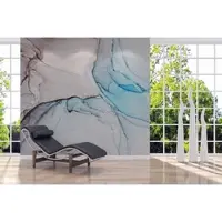 A.S. Création Vliestapete "Fototapete Aquarell Marmoroptik Blau Grau" matt strukturiert
