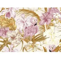 Living Walls Fototapete "Designwalls Flamingo Art 2" glatt Vlies, Wand, Schräge, Decke