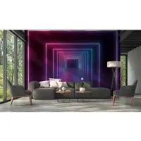 A.S. Création Vliestapete "Fototapete Neon Tunnel Pink Blau Futuristisches" matt strukturiert