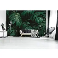 A.S. Création Vliestapete "Fototapete Monstera Blätter Dunkelgrün Tropisch" matt strukturiert