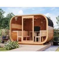 Fjordholz Fass-Sauna Modell Luxe-3 Premium