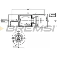Bremsi Kraftstofffilter FE1018