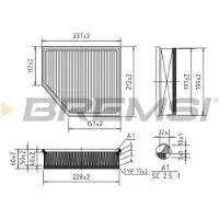 Bremsi Luftfilter FA1036