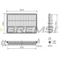 Bremsi Luftfilter FA1390