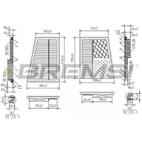 Bremsi Luftfilter FA0536