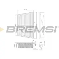 Bremsi Luftfilter FA1208