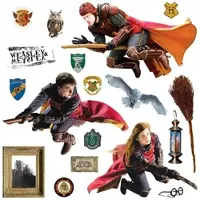 Sanders And Sanders Wandtattoo Harry Potter Grau und Rot 30 x 30 cm 601336