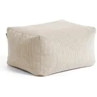 Mokebo® Pouf oder Hocker aus Cord Der Ruhestifter Sitzhocker oder Sitzpouf in Beige
