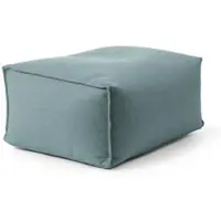 Mokebo® Outdoor Pouf Der Ruhepouf für Balkon & Garten Sitzhocker Würfelkissen oder Bodenkissen in Himmelblau
