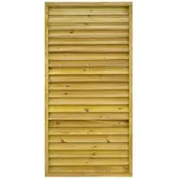 GartenLand Jalousie Rahmenzaun LINZ 90x180 cm Holzzaun Fichte PEFC KDI Grün