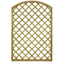 GartenLand Rankgitter VARIO Gebogen 11x11 cm Löcher 120x180 cm Holzzaun Kiefer PEFC KDI Grün 44x44 mm Rahmen 12x30 mm Lamellen