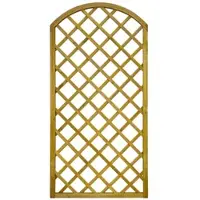 GartenLand Rankgitter VARIO Gebogen 11x11 cm Löcher 90x180 cm Holzzaun Kiefer PEFC KDI Grün 44x44 mm Rahmen 12x30 mm Lamellen