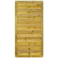 GartenLand Dichtzaun VARIO MASSIV Gerade 90x180 cm Holzzaun Kiefer PEFC KDI Grün Massiver Rahmen 44x68 mm Sehr Stabil