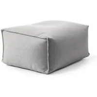 Mokebo® Outdoor Pouf Der Ruhepouf für Balkon & Garten Sitzhocker Würfelkissen oder Bodenkissen in Lichtgrau