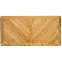 GartenLand Massivzaun NIZZA Gerade 180x90 cm Holzzaun Lärche PEFC Massiver Rahmen 44x88 mm Sehr Stabil