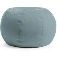 Mokebo® Outdoor Pouf Der Kugelige 60x45cm für Balkon & Garten Sitzhocker rund oder Bodenkissen in Himmelblau