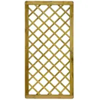GartenLand Rankgitter VARIO MASSIV 90x180 cm Holzzaun Kiefer PEFC KDI Grün Massiver Rahmen 44x68 mm Sehr Stabil