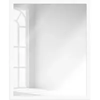 MendeFrames Spiegel Serie H960 weiß gemasert 30x90 cm