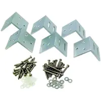 GartenLand L-Beschlag Classico 6er-Set Aluminium Silber inkl. Schrauben
